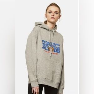 Avi Gold x Marc Jacobs Women Hoodie Pullover Sweatshirt Grey Melange Sz XS